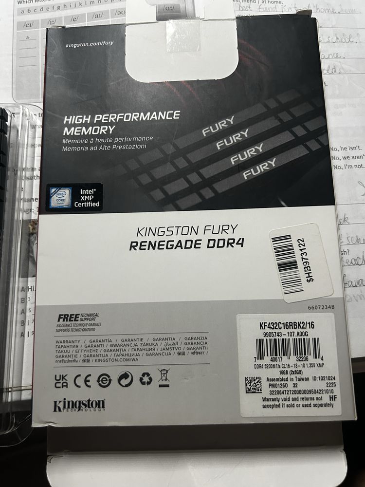 ОЗП Kingston DDR4 16GB (2x8GB)