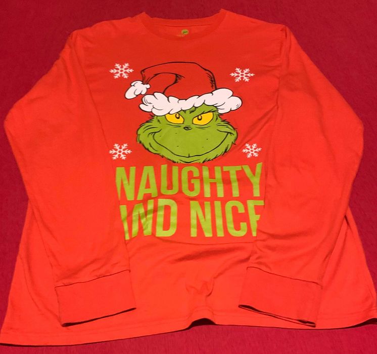 Яркий хлопковый свитшот Гринч Grinch р.XL как новый!