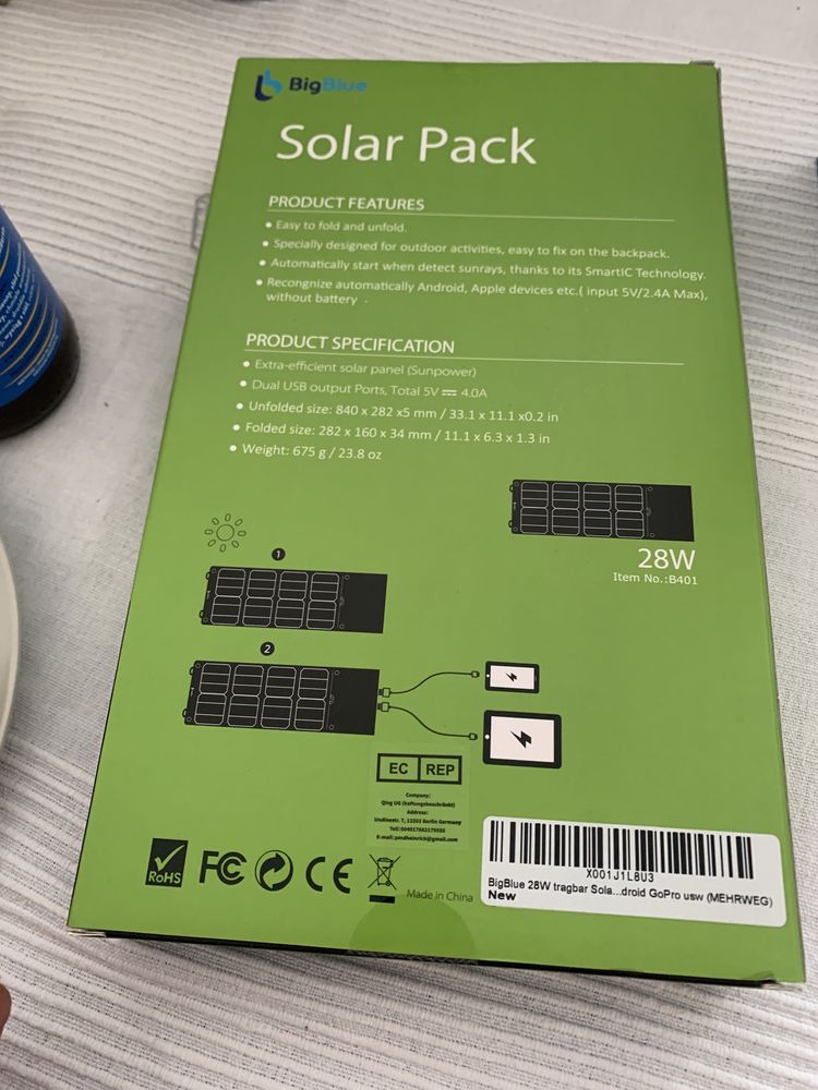 Solar Pack Big Blue