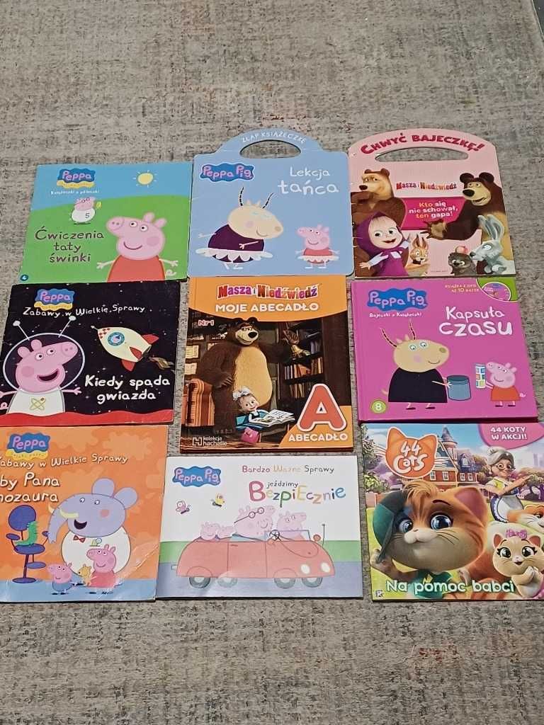 Książki (Bajki, wierszyki) PEPPA,MASZA... + CD,DVD