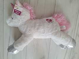 Bialy koń jednorożec unicorn 45cm