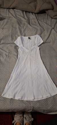 Платье белое  ххs H&M