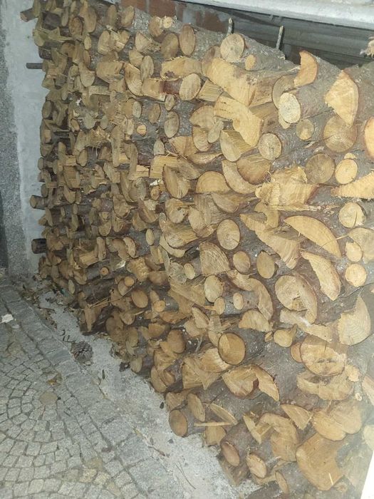 Lenha de carvalho, sobreiro, oliveira, pinho e eucalipto