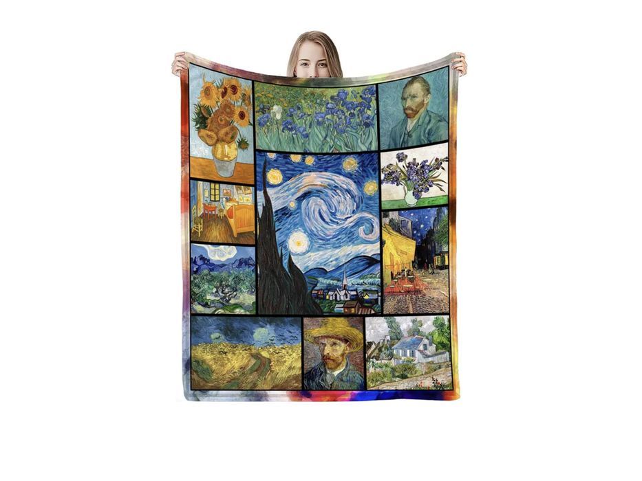 Koc - V. van Gogh, kolaż wzór 2