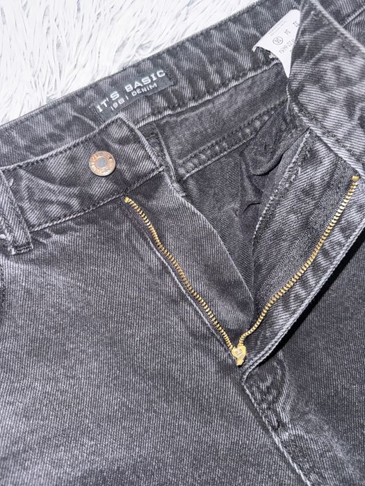 Джинси жіночі широкі, прямого крою, 36 розмір