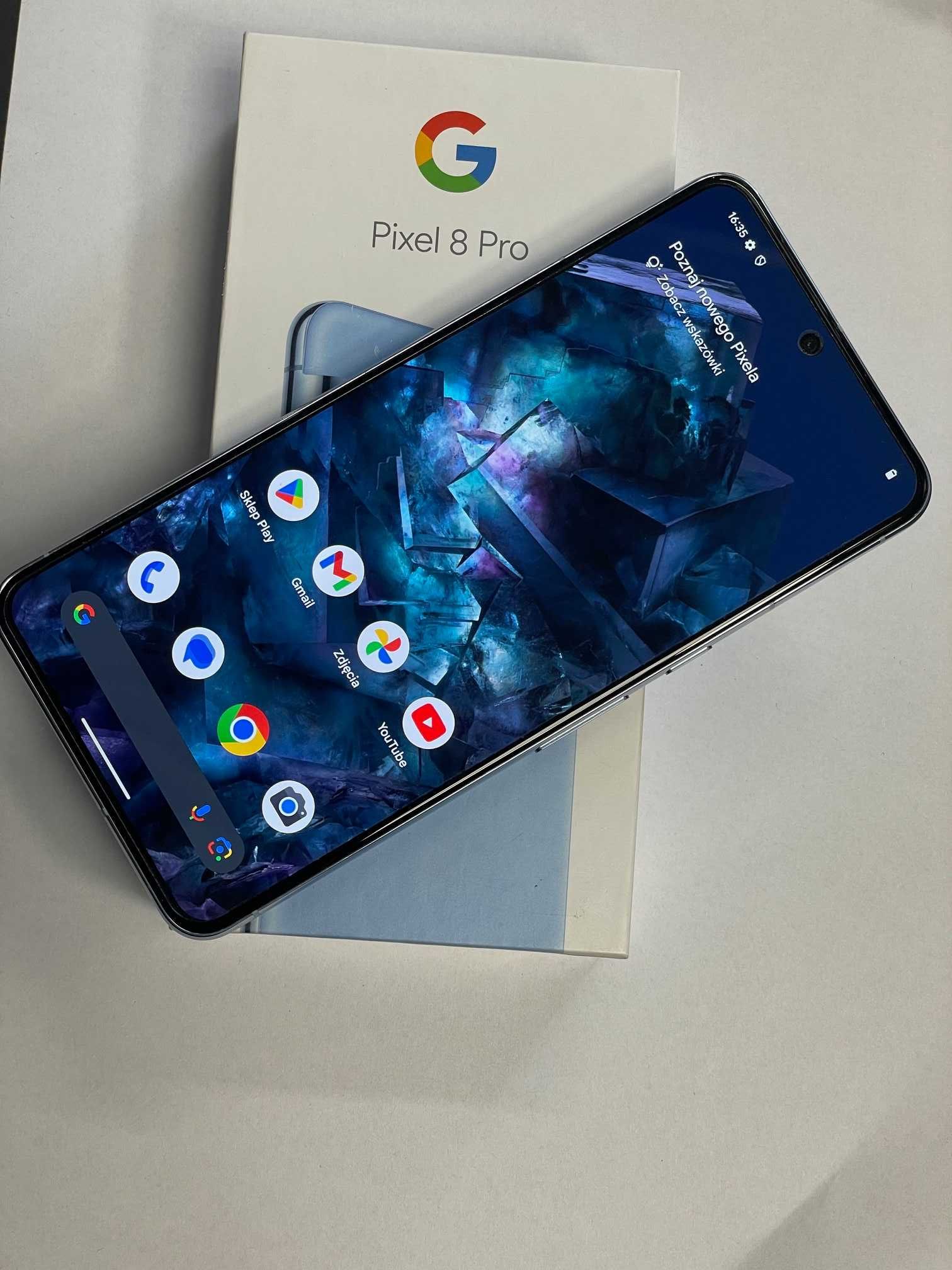 Smartfon GOOGLE Pixel 8 Pro 5G 12/128GB 6.7" 120Hz GWAR. 26.03.27r.