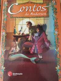 Livros de contos infantis dos irmãos Grimm e Anderson