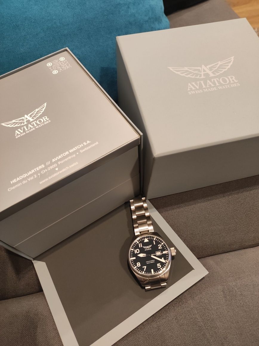 Szwajcarski zegarek Aviator Airacobra. Zamiana na Seiko SKX 007/009