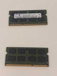 2 Memória RAM SO-DIMMs de 2 GB de DDR3 a 1066 MHz