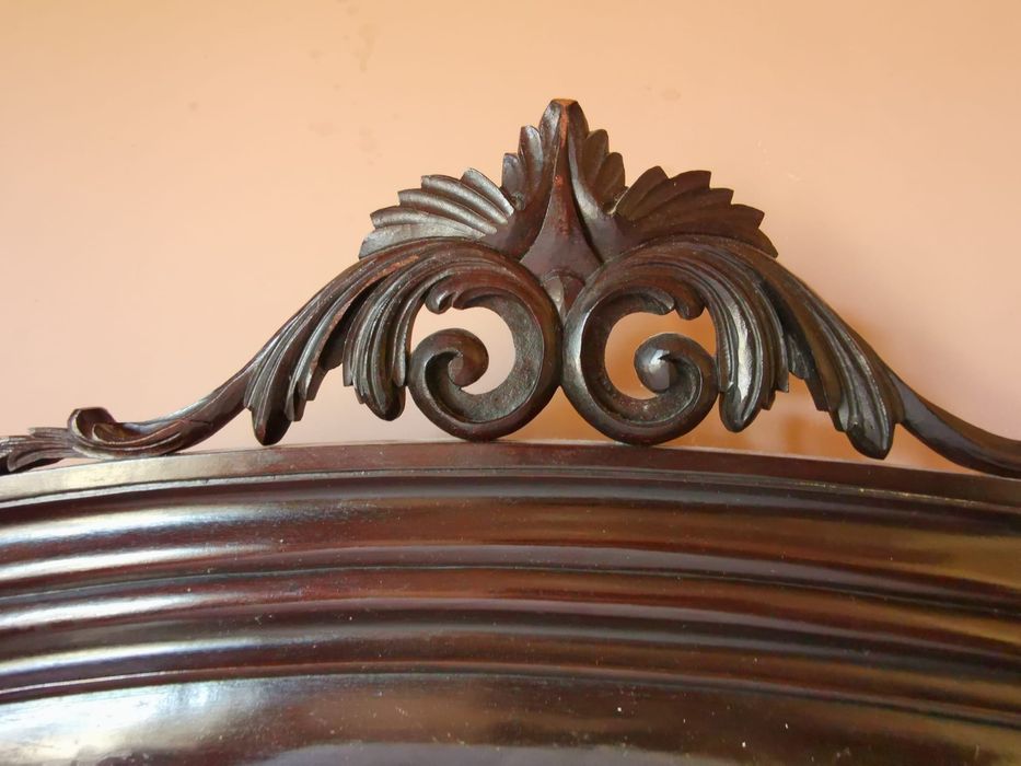 Cama de casal de madeira maciça