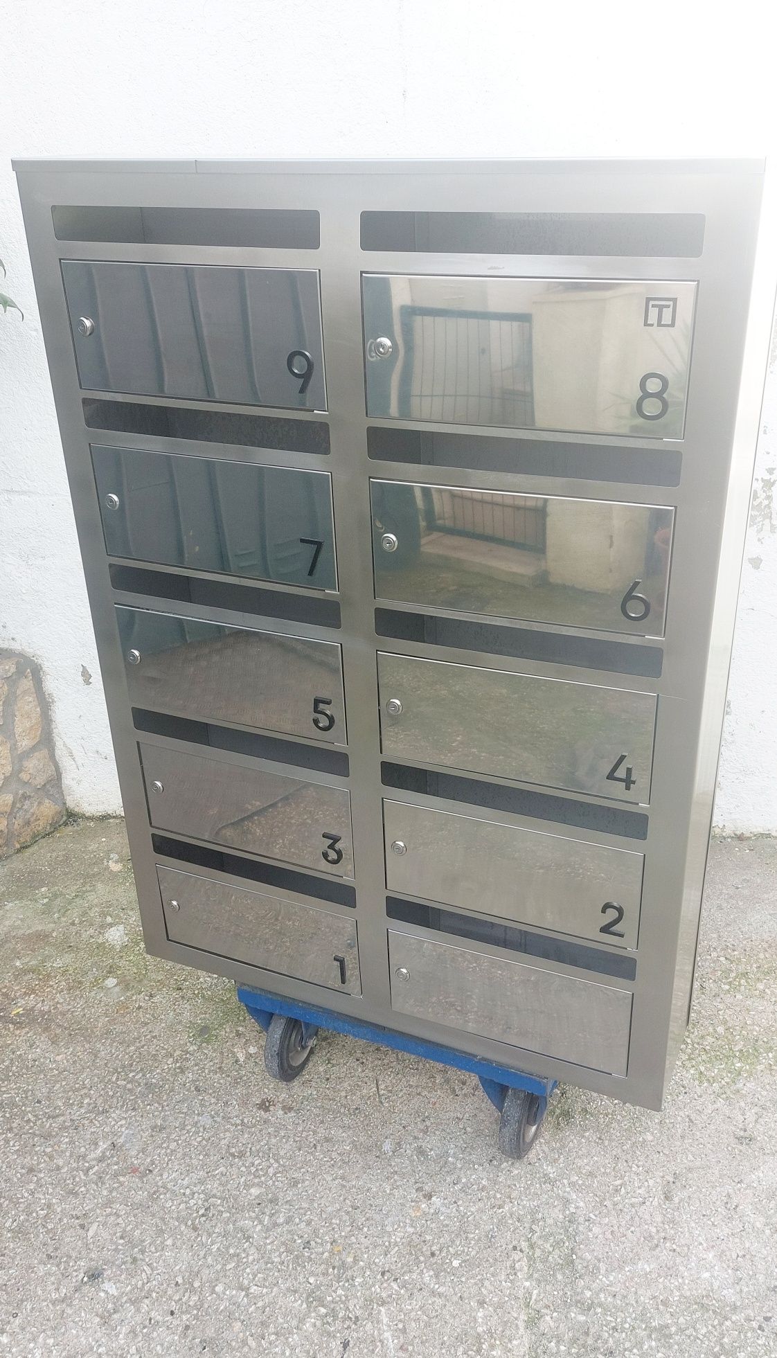 Modulo de 10 caixas de correio êm inox 316