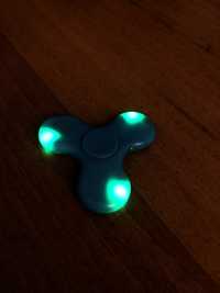 Колонка Bluetooth Fidget spinner White + LED