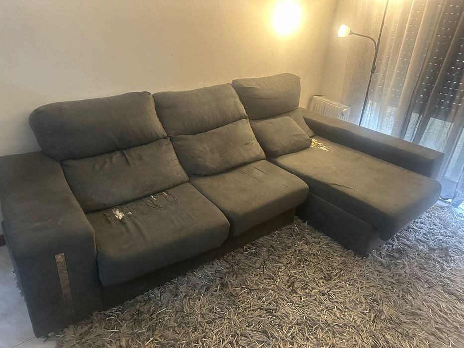 Sofá usado fácil recuperação