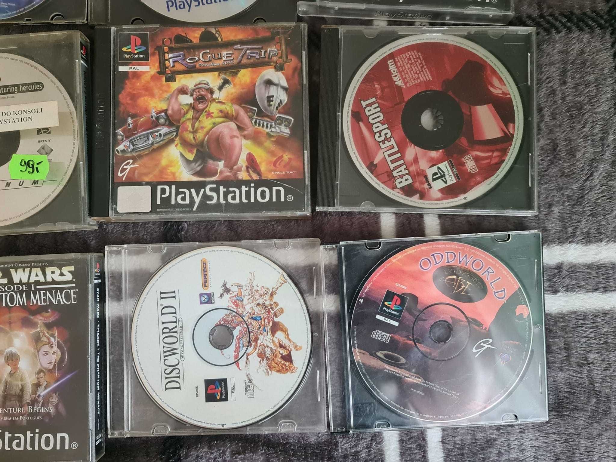 Gry Retro PSX PS1 Rzadkie: Tekken, Dune, Discworld, Rogue Trip, Crash