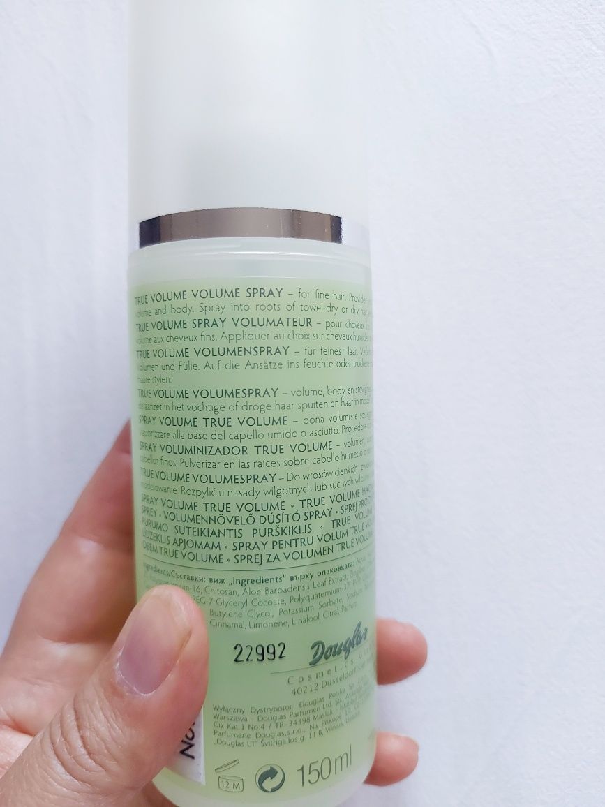 Douglas True volume hair spray