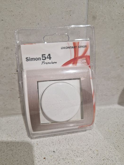 Ściemniacz przyciskowo-obrotowy LED Biały - DS9L.01/11 Simon 54