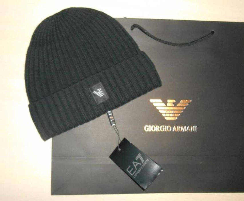 EMPORIO Armani Męska ciepła czapka zimowa 09-27
