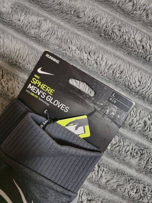 Чоловічі перчатки Nike Men's Heathered Grey Sphere Running