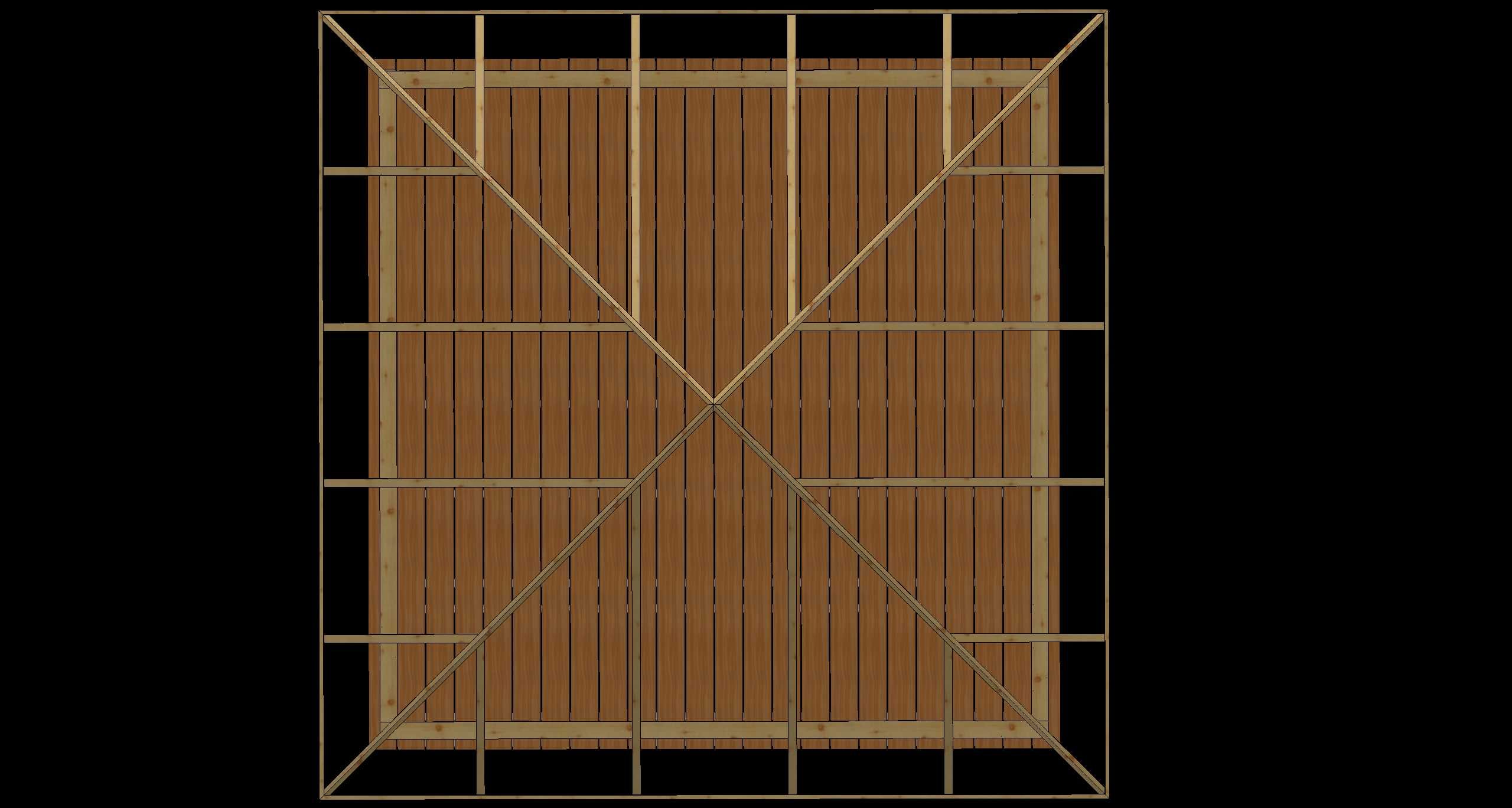 wiata ogrodowa ściana lamelowa 3,5 x 3,5m