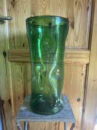 Sprzedam duży szklany zielony wazon