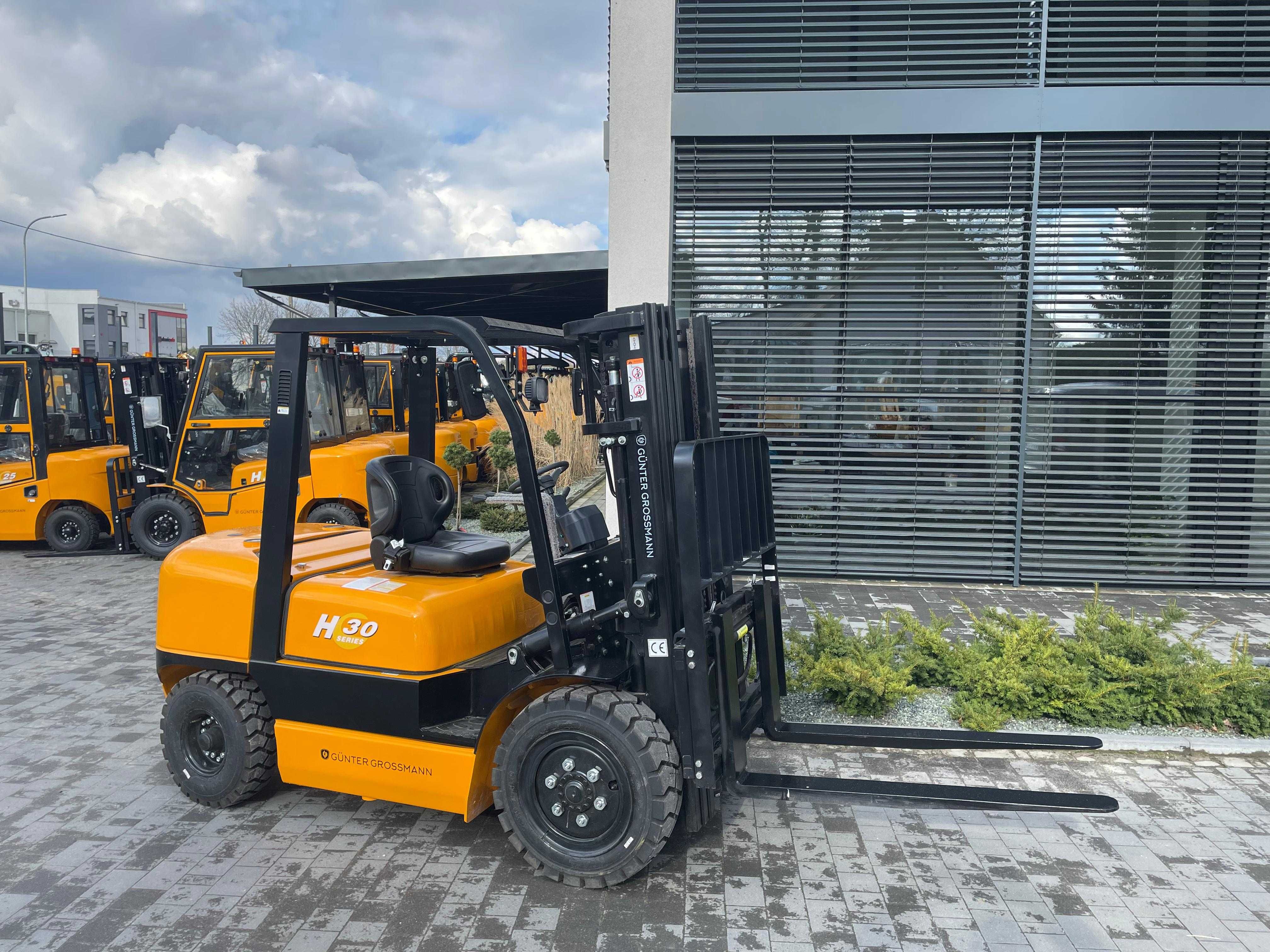 Nowy wózek widłowy 3T triplex 4.5m Gunter 3 lata gwarancji