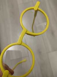 Żółte neonowe oprawki okulary zerówki vintage acetat wiosna hit
