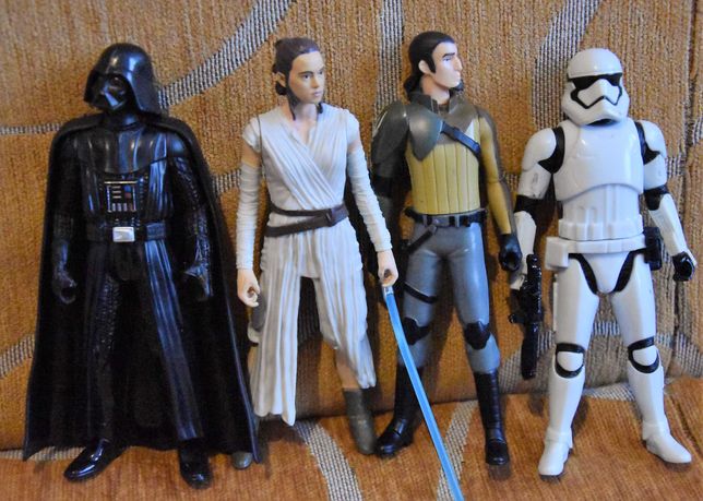 Star Wars - zestaw figurek - Vader, Rey, szturmowiec, rebeliant