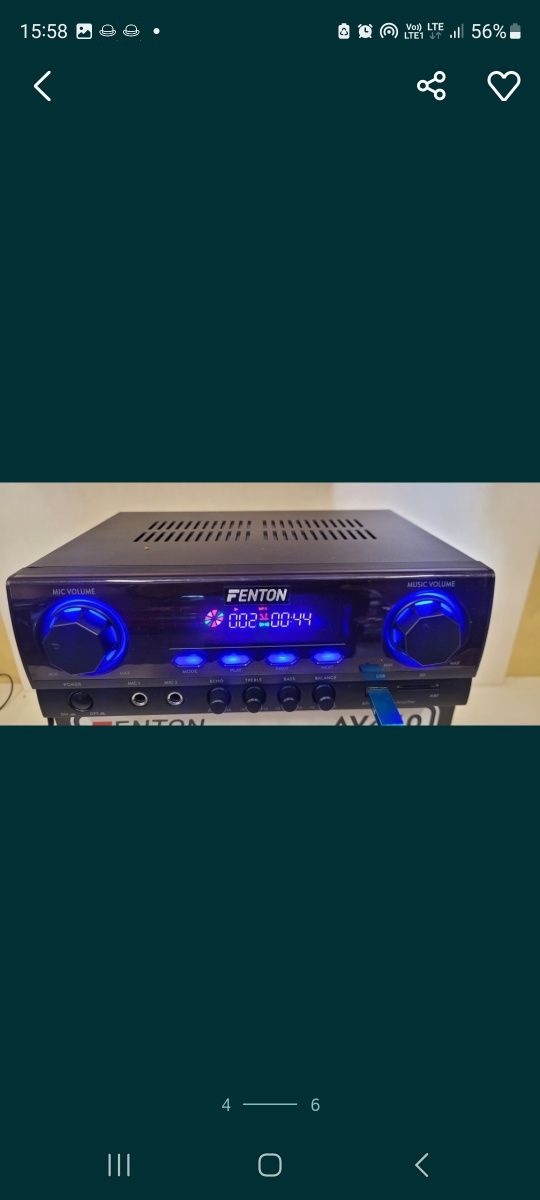 Cyfrowy wzmacniacz karaoke AV 400 fenton