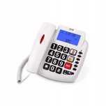 telefon stacjonarny spc internet 3296b biały/czarny opis baterie