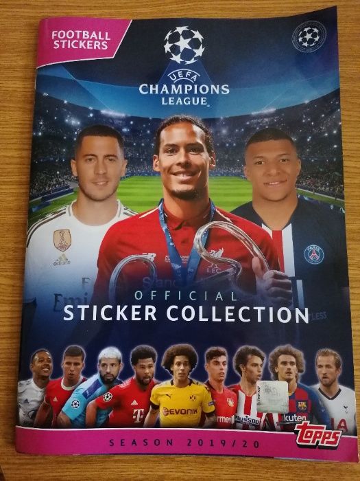 Cromos Champions League 2015/16, 16/17, 18/19, 19/20 e 2020-21 TOPPS