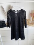 Sukienka mała czarna koronka h&m