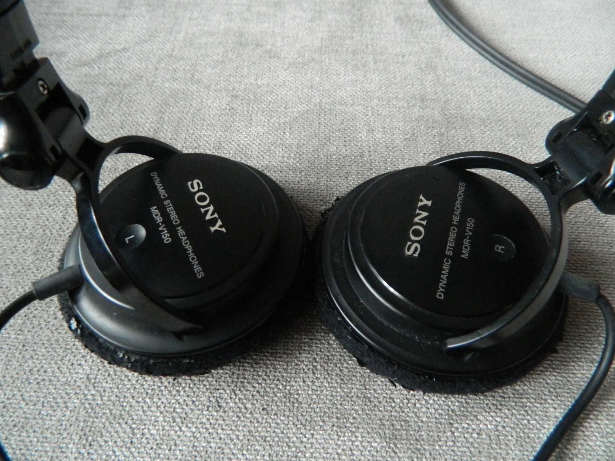 Słuchawki nauszne Sony MDR-V150 Black