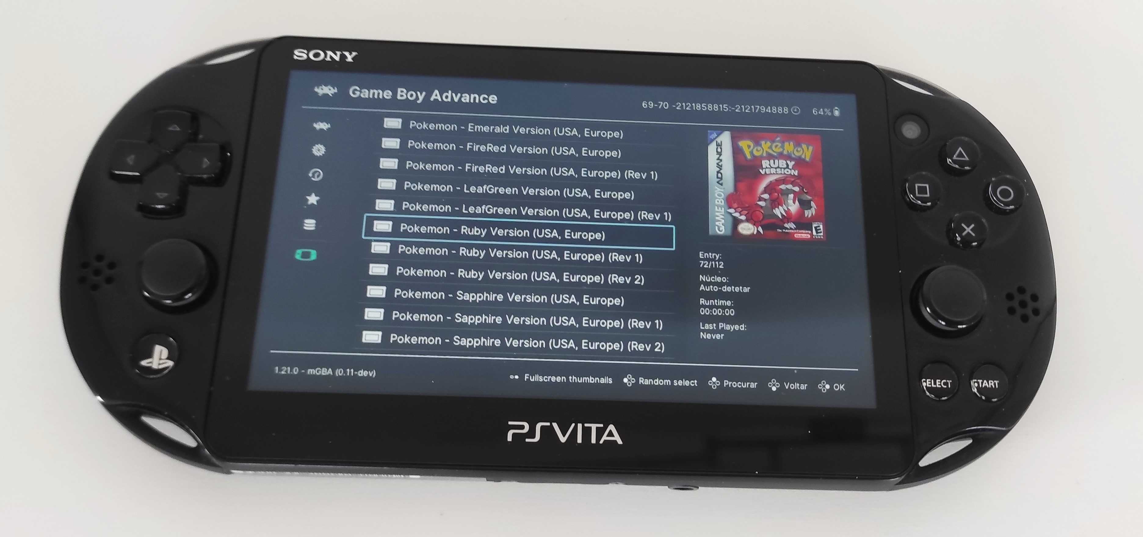 Playstation VITA 2000 - Desbloqueada - Cartão 256GB - Excelente