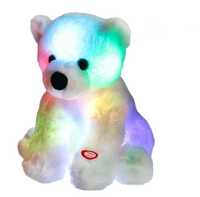 Brinquedo Peluche urso polar brilhante