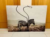 Quadro Metal Zebra
