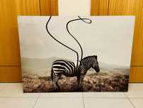 Quadro Metal Zebra
