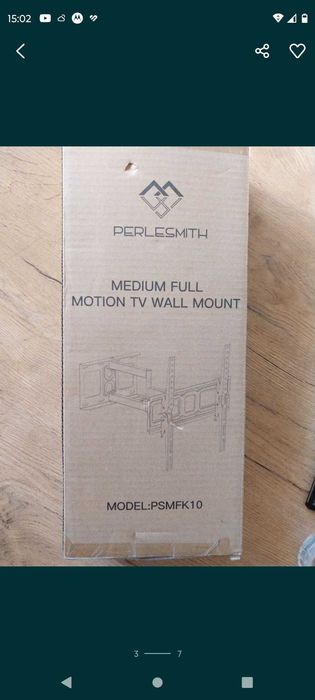 Czarny Uchwyt do Telewizora na Ścianę