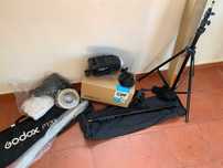 Kit Profissional de Iluminação para Estúdio - Como Novo!