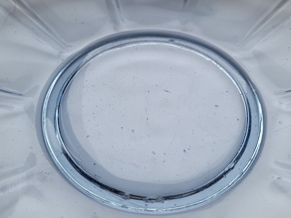 Błękitny talerz do ciasta Drost