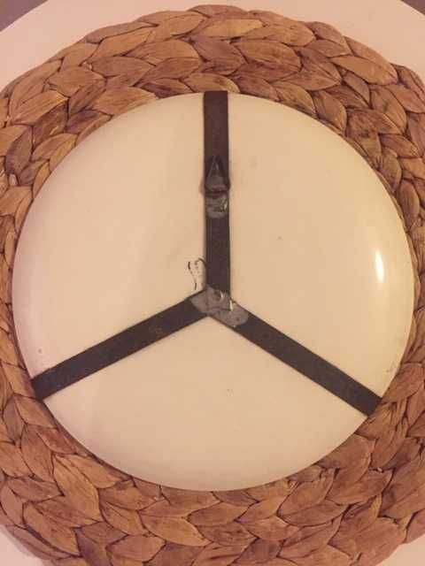 Prato decorativo amarelo torrado muito antigo