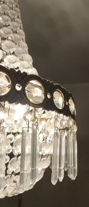 Candeeiro de tecto em cristal