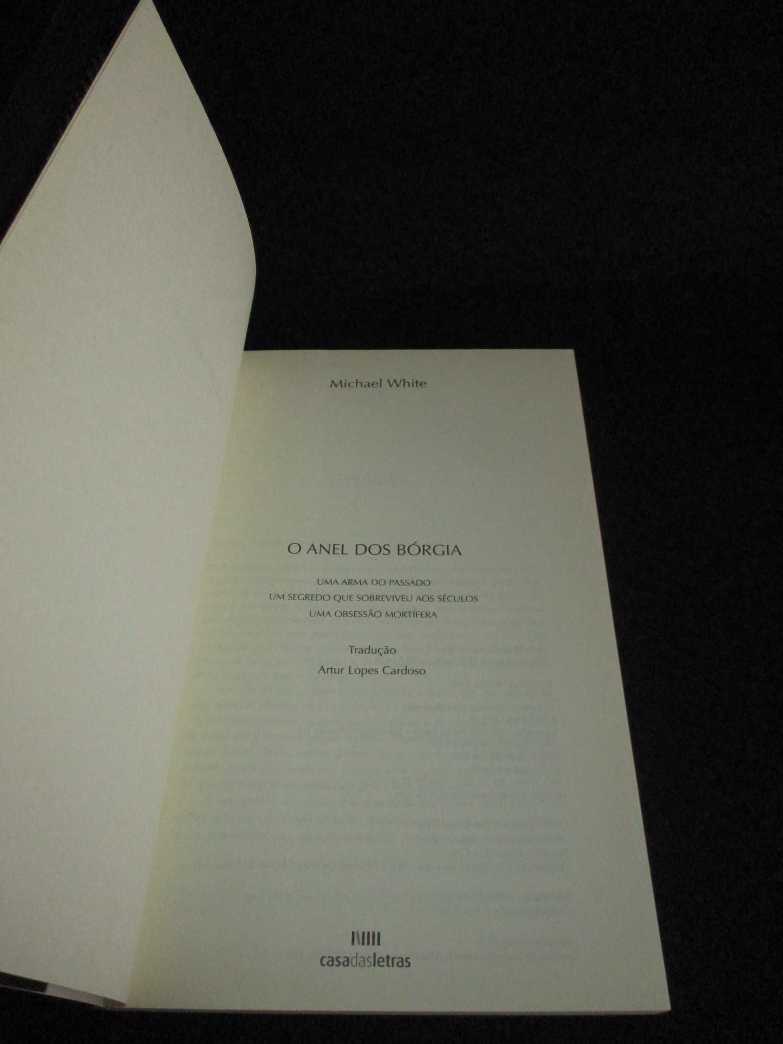 Livro O Anel dos Bórgias Michael White