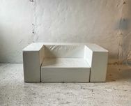 Edra sofa Cubista proj. Massimo Morozzi winyl lata 90 vintage design