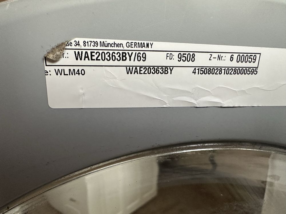 Пральна Машина Bosch Serie 4 VarioPerfect WAE20363BY Бош6 кг.