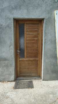 Drzwi wejściowe drewniane na budowę,do warsztatu lub działkę