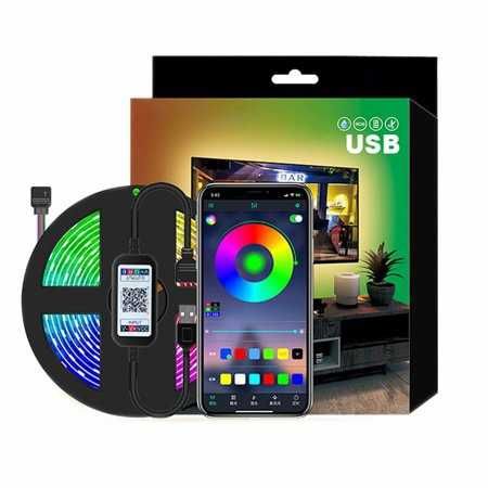 Kit Fita RGB 5Mt com ou sem wifi Bluetooth USB  5050 Ip65 NOVAS