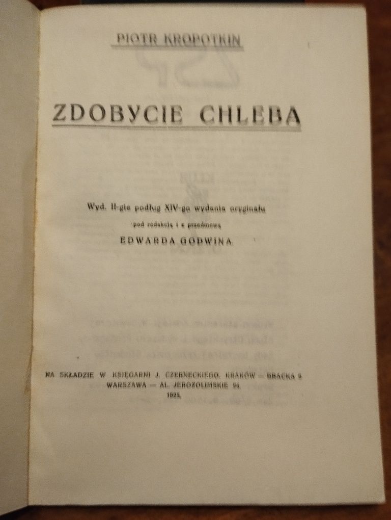 Kropotkin zdobycie chleba