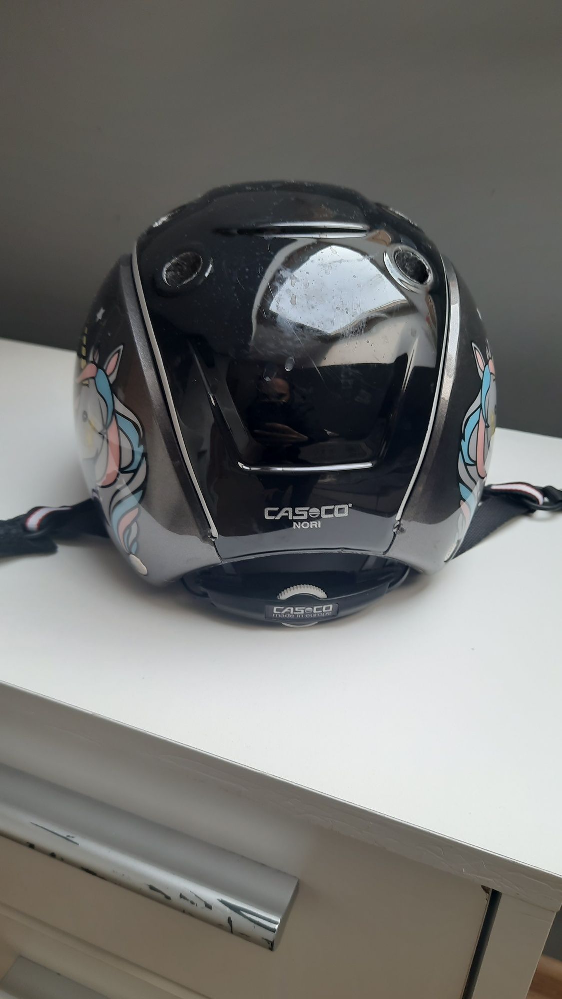 Kask jeździecki toczek dla dziecka Casco z jednorożcem r. 50-52 XS