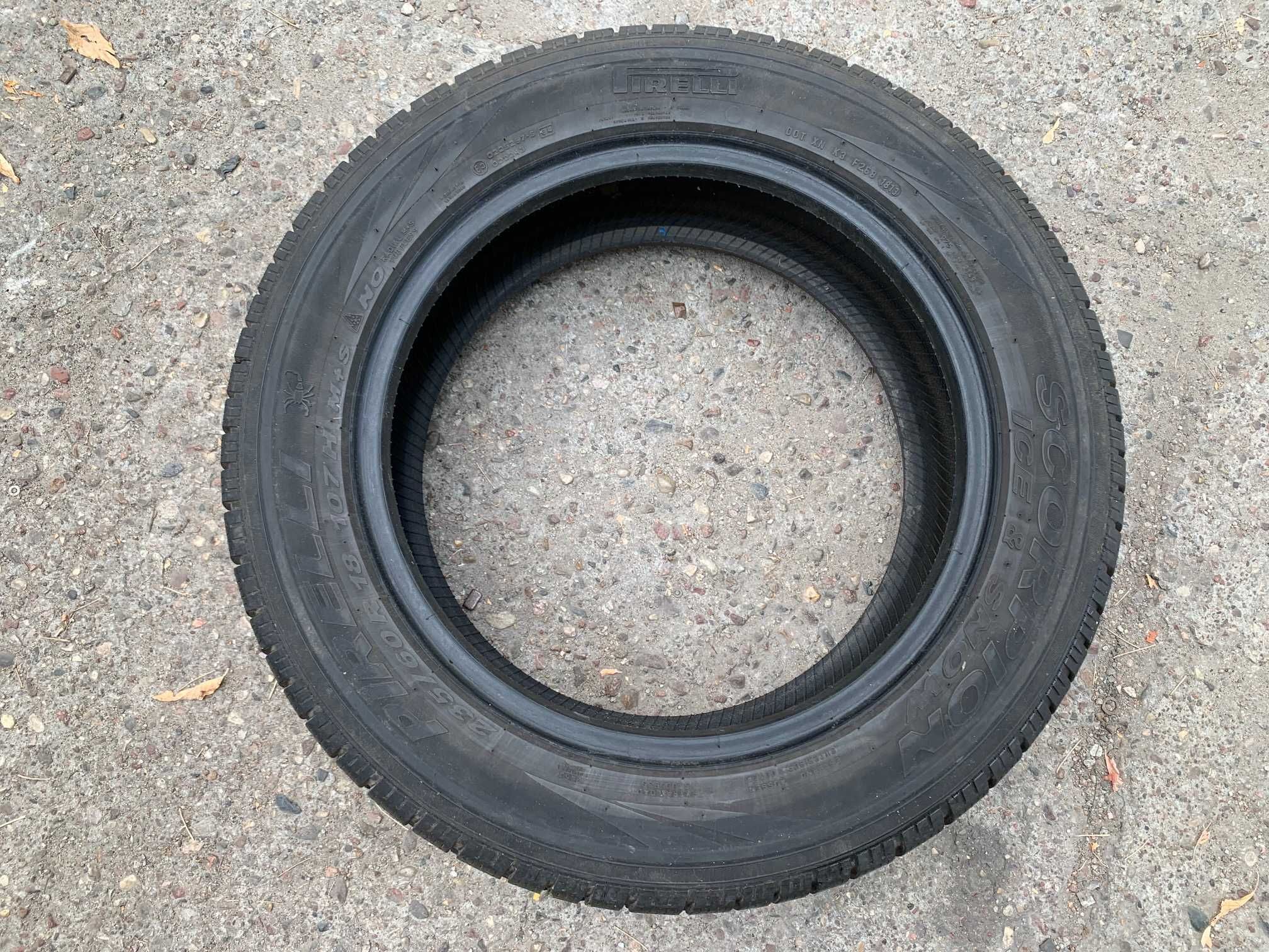 4x zimowe PIRELLI Scorpion ICE&SNOW 235/60R18 107H XL - 2x6 mm, 2x7mm
