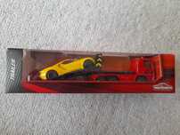 Majorette Trailer Man TGS Tow Truck Ford GT yellow Box